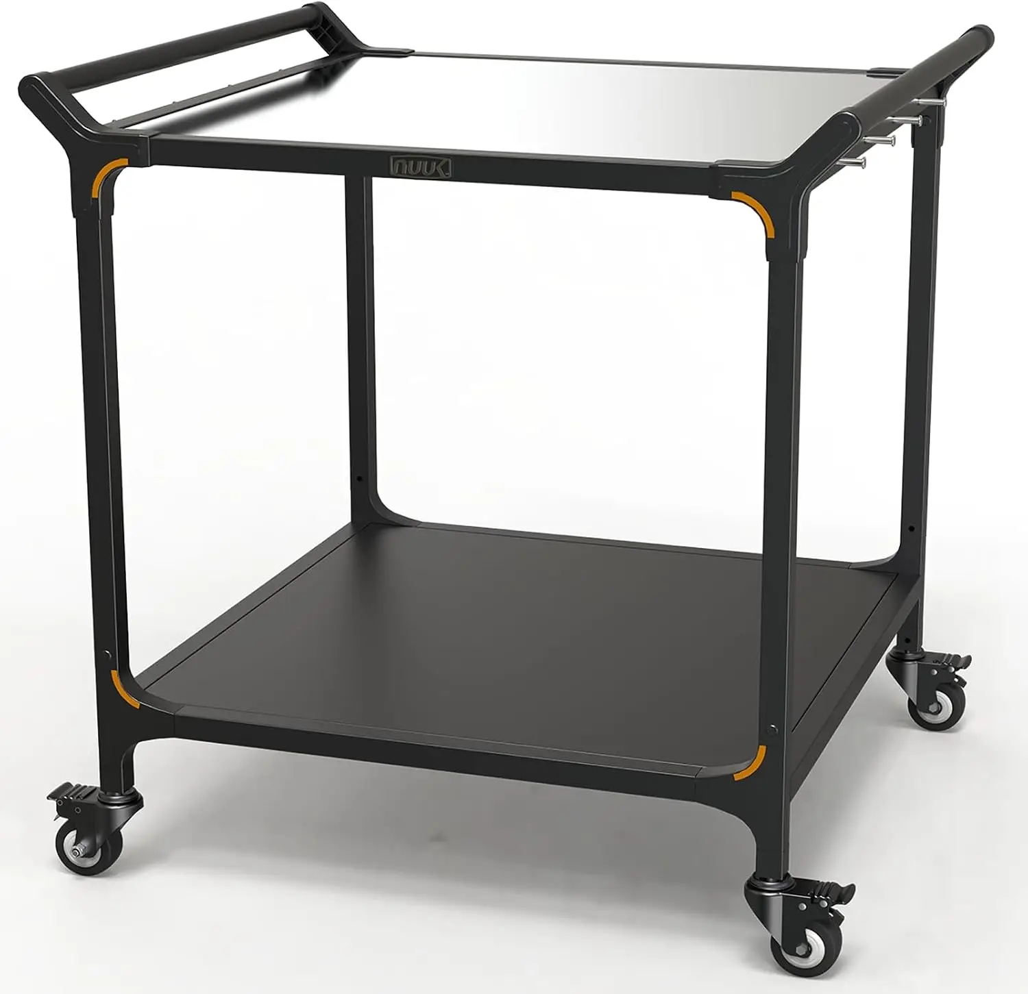 Foods X - Carrito de parrilla exterior con ruedas