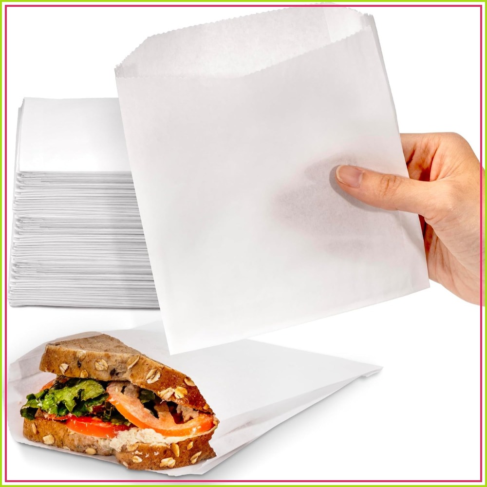 Food Packed Snacks - Paquete de 200 Bolsas de Papel