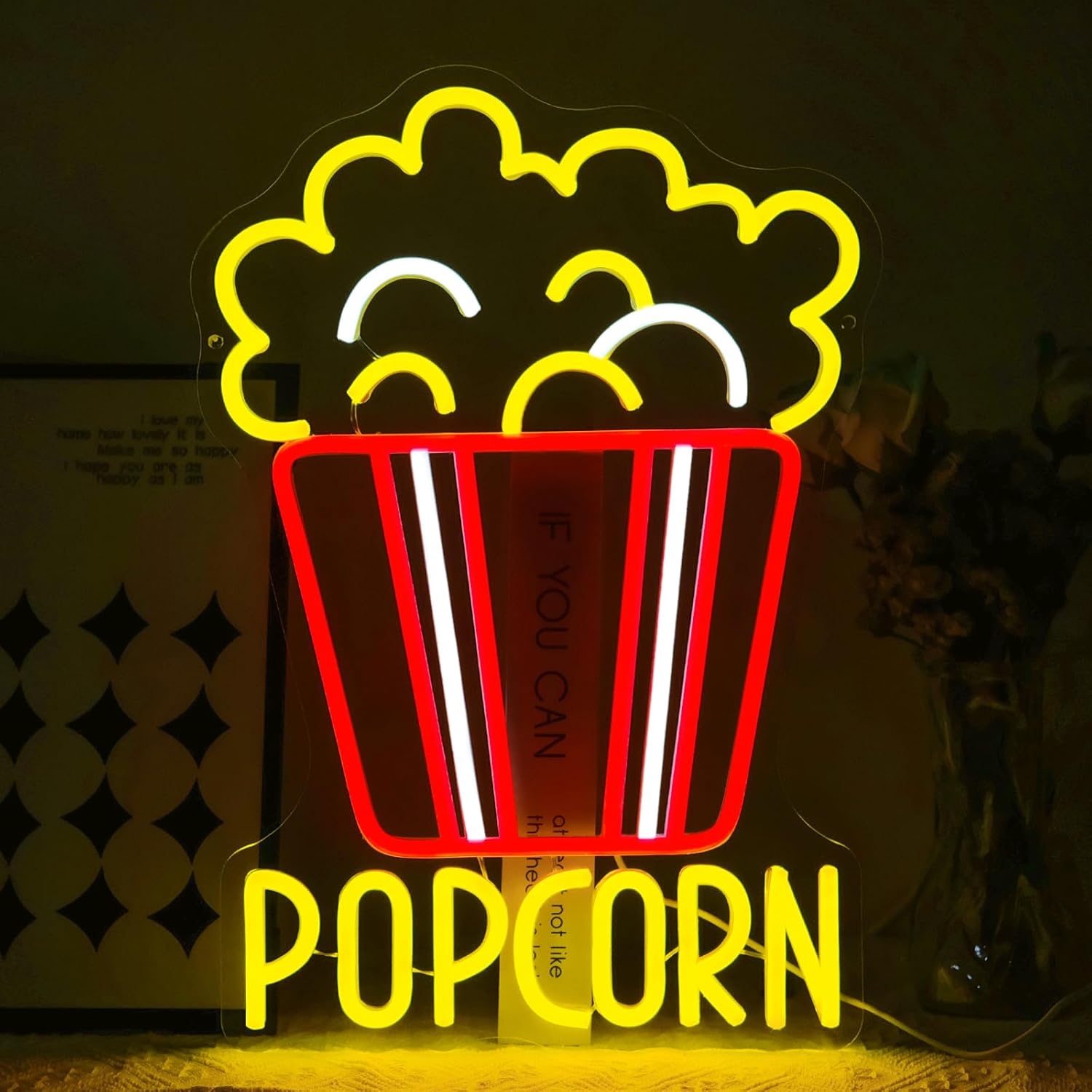Snacks Food Video - Letrero de Neón LED Regulable con