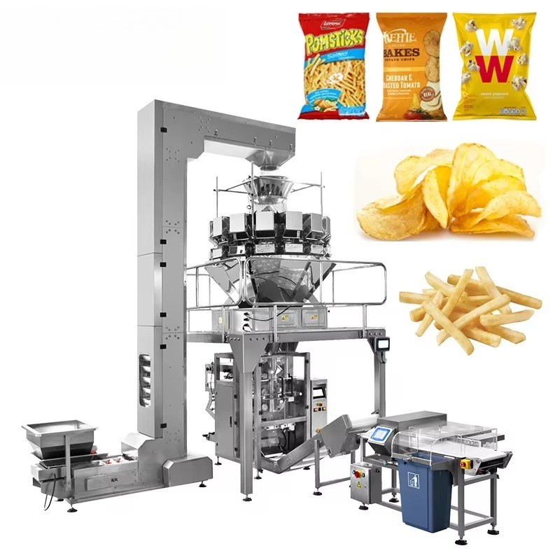 Food Packed Snacks - Máquina de Envasado Vertical con Pesadora