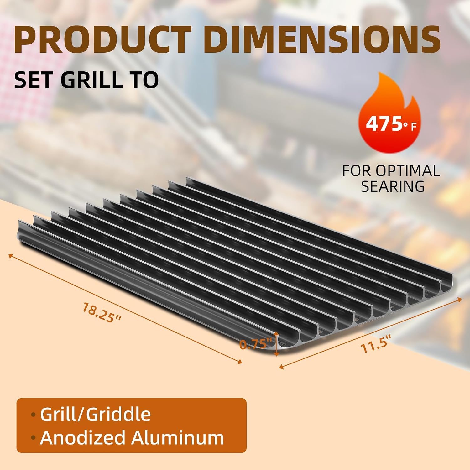 Rejilla de aluminio reversible - Foods X reseña y precio