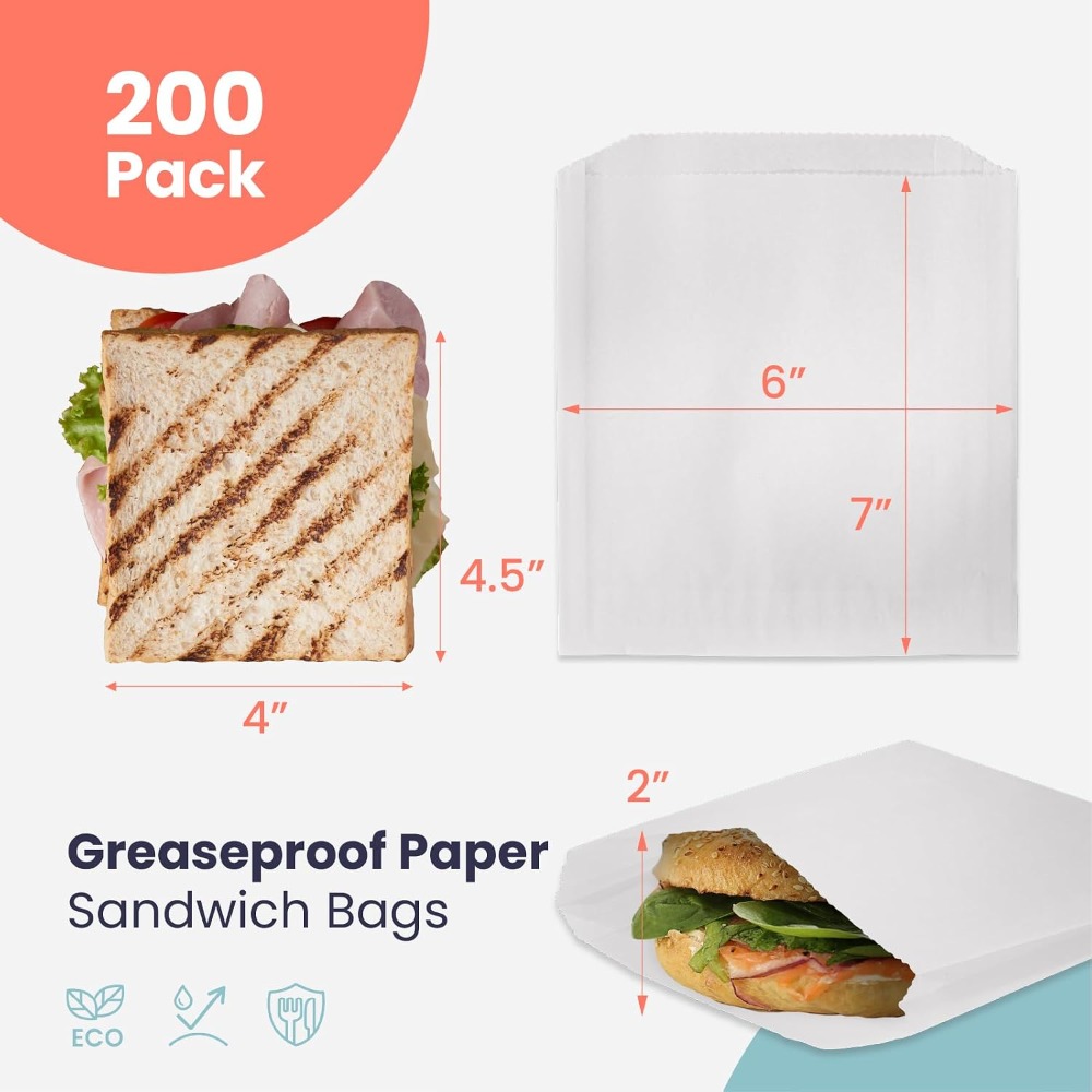 Paquete de 200 Bolsas de Papel - Food Packed Snacks reseña y precio