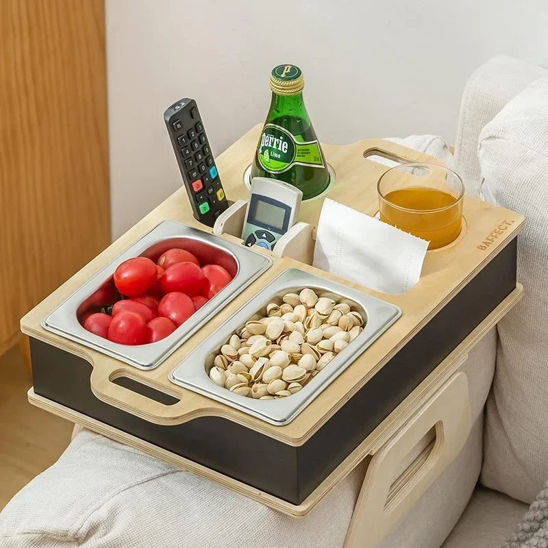 Bandeja rectangular de bambú,  - Food Snacks Drinks reseña y precio