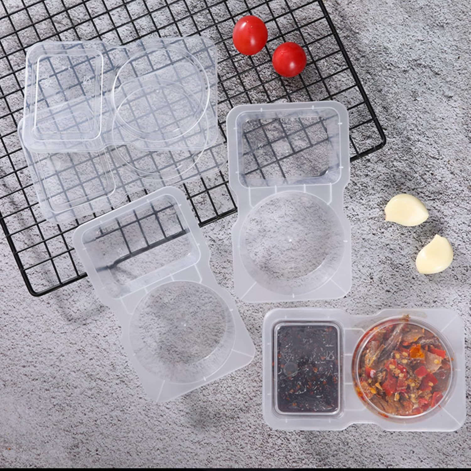 Contenedores de Plástico Trans - Food Packed Snacks reseña y precio