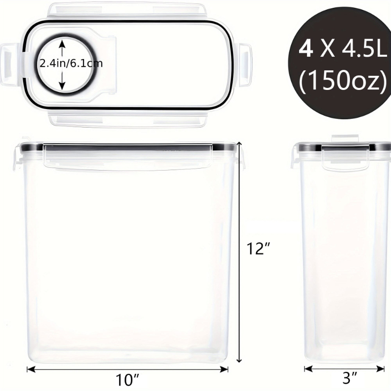 Paquete de 4 Recipientes Hermé - Food Packed Snacks reseña y precio