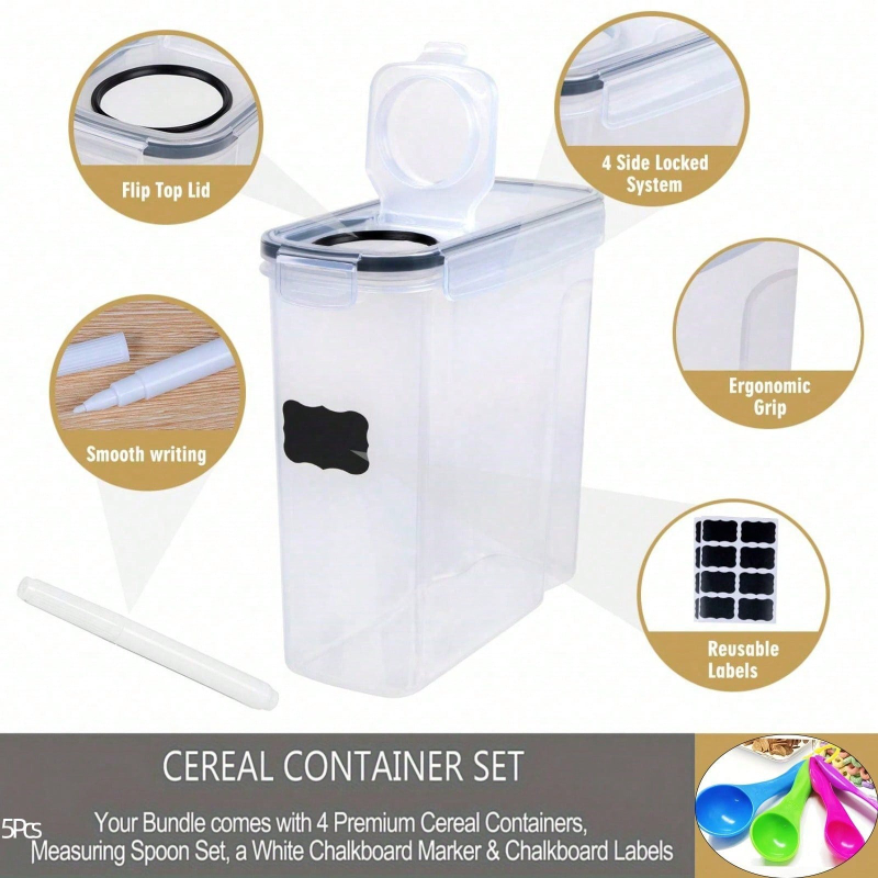 Paquete de 4 Recipientes Hermé - Food Packed Snacks reseña y precio