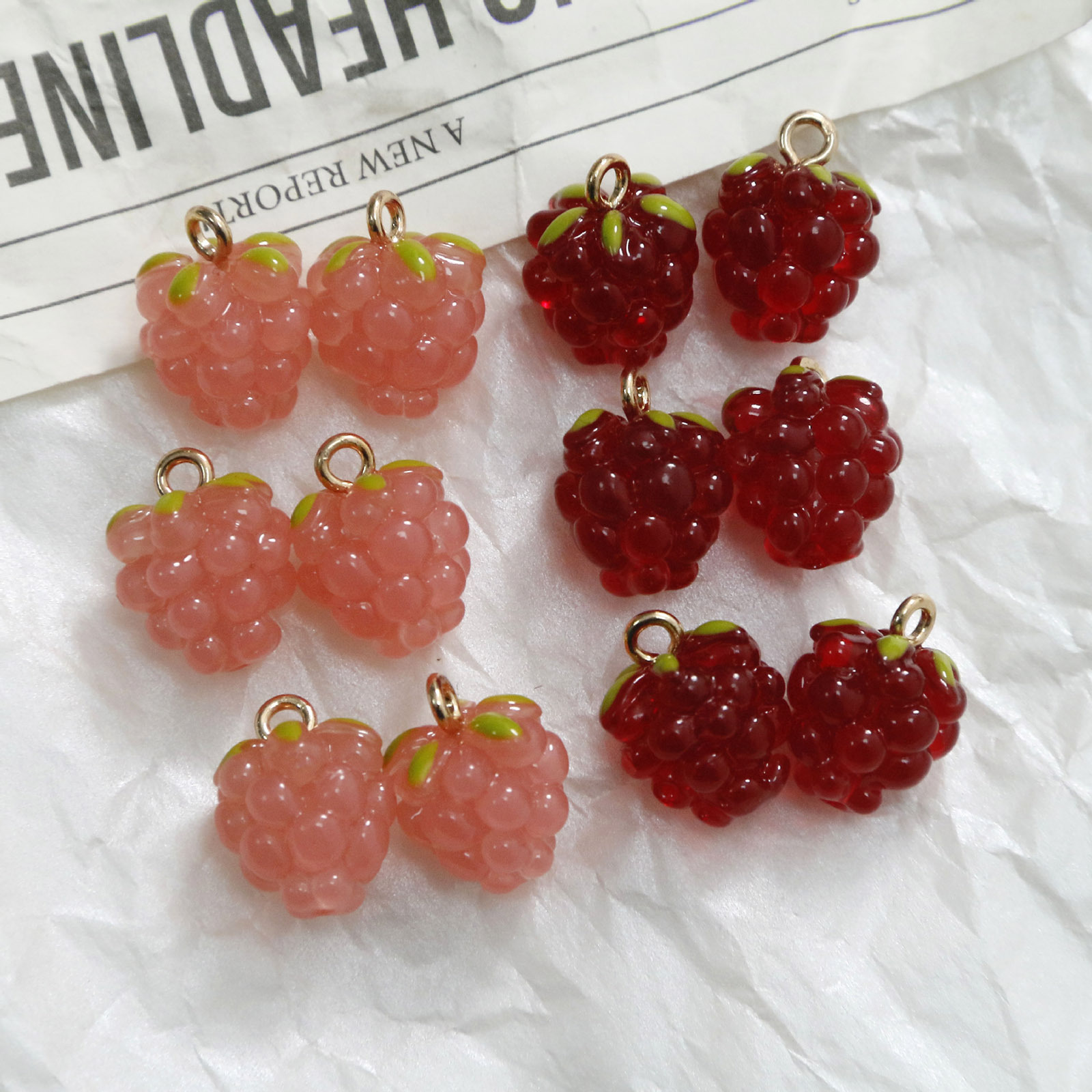 Dijes de resina 3D de 2 piezas - Foods X reseña y precio